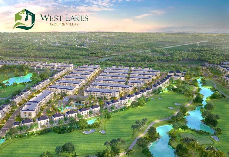 Phối cảnh dự án West Lakes Golf - Villas